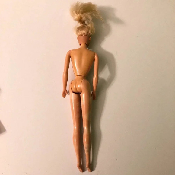 Vintage Barbie Doll With Sticker Craze Dress Mattel Philippines Spotted Legs TLC - Picture 16 of 16